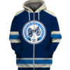 Columbus Blue Jackets Symbol Dark 3D Zipper Hoodie Jacket