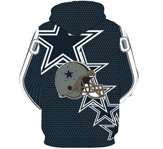Dallas Cowboys Logo 3D Printed Pullover Hoodie - Image 2