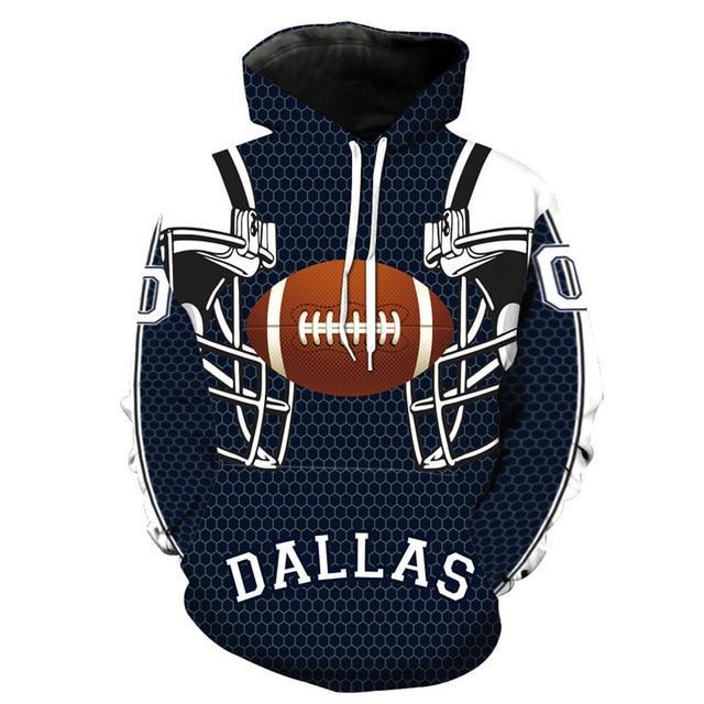 Dallas Cowboys Logo 3D Printed Pullover Hoodie