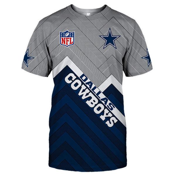 Dallas Cowboys Logo In Chest 3D Printed T-Shirt