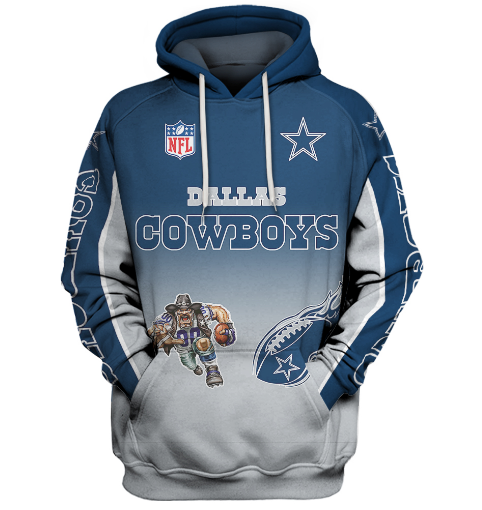 Dallas Cowboys Name In Sleeve 3D Pullover Hoodie