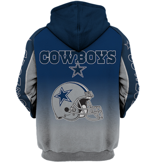 Dallas Cowboys Name In Sleeve 3D Pullover Hoodie - Image 2