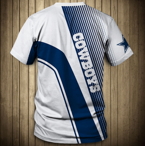 Dallas Cowboys Stripe 3D T-Shirt - Image 2