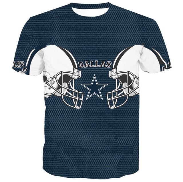 Dallas Cowboys Stylized Logo 3D Printed T-Shirt