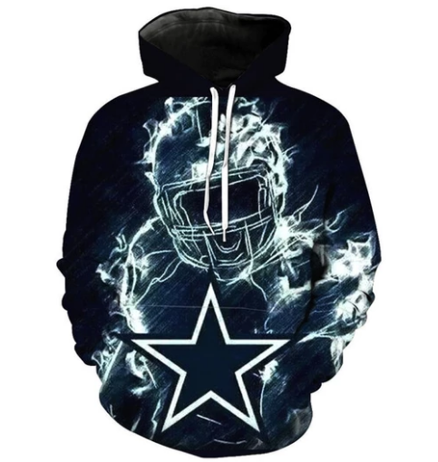 Dallas Cowboys Symbol 3D Printed Pullover Hoodie