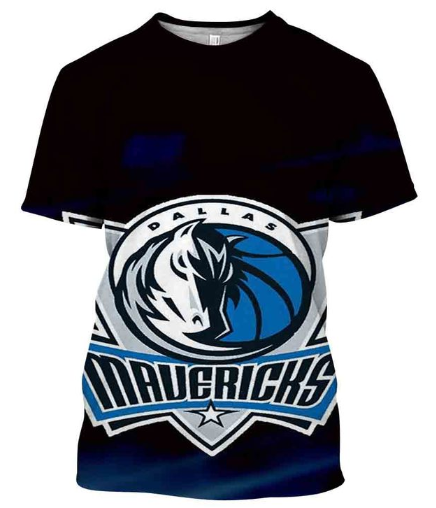 Dallas Mavericks Logo 3D Printed T-Shirt