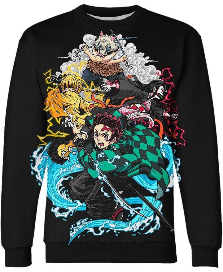 Demon Slayer - Kimetsu No Yaiba 3D Crewneck Sweatshirt V2