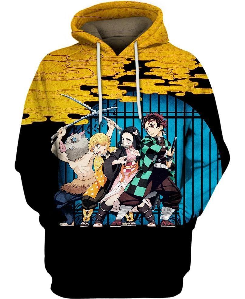 Demon Slayer - Kimetsu No Yaiba 3D Pullover Hoodie V1