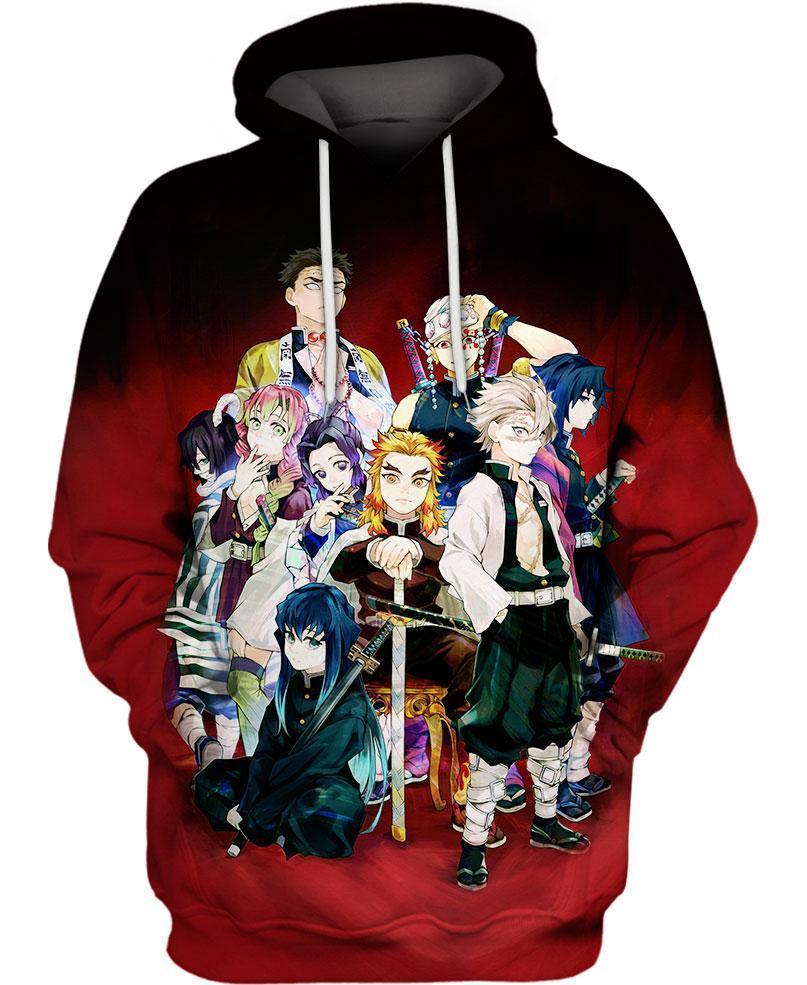 Demon Slayer - Kimetsu No Yaiba 3D Pullover Hoodie V3