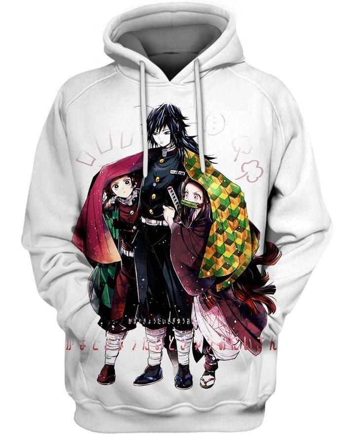 Demon Slayer - Kimetsu No Yaiba 3D Pullover Hoodie V4