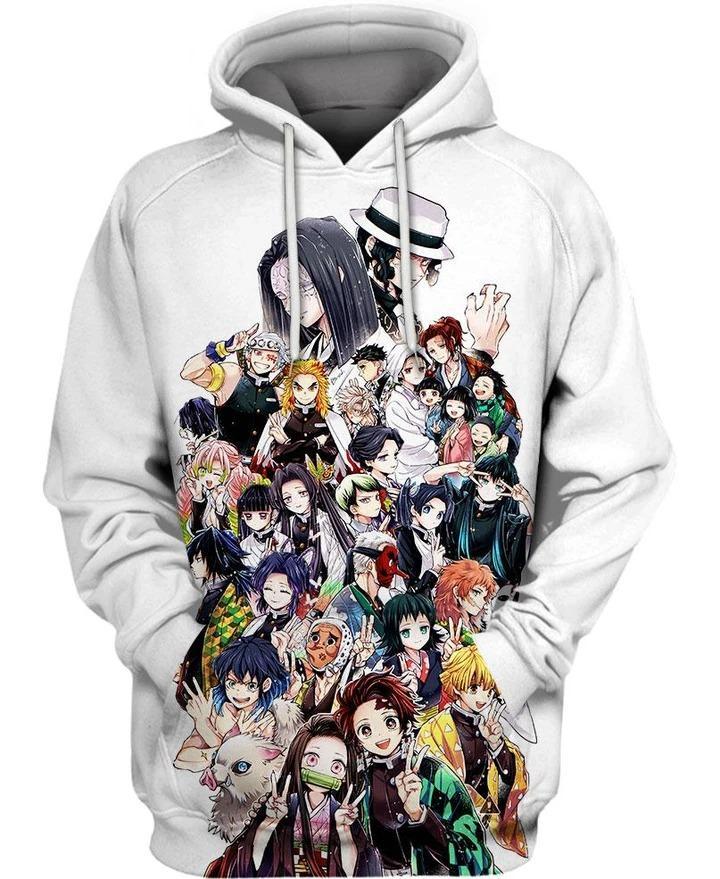 Demon Slayer - Kimetsu No Yaiba 3D Pullover Hoodie V5