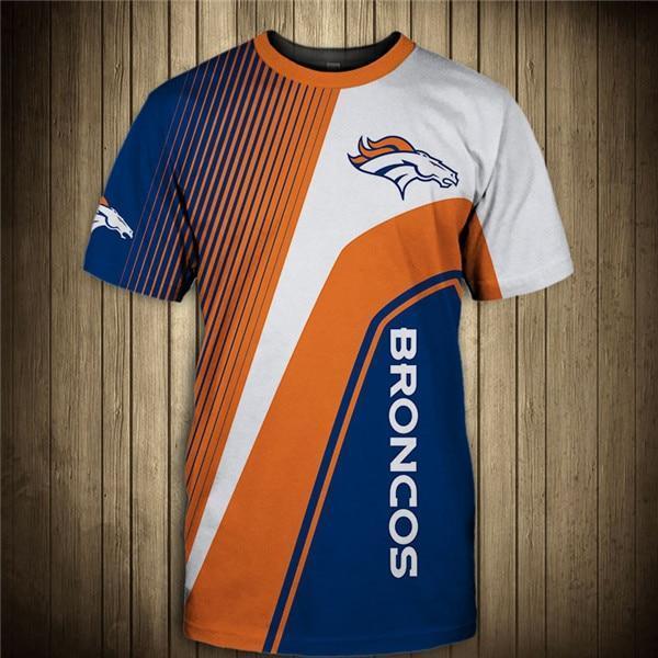 Denver Broncos Stripe 3D T-Shirt