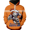Denver Broncos Symbol 3D Printed Pullover Hoodie