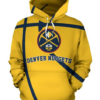 Denver Nuggets Simple 3D Printed Pullover Hoodie