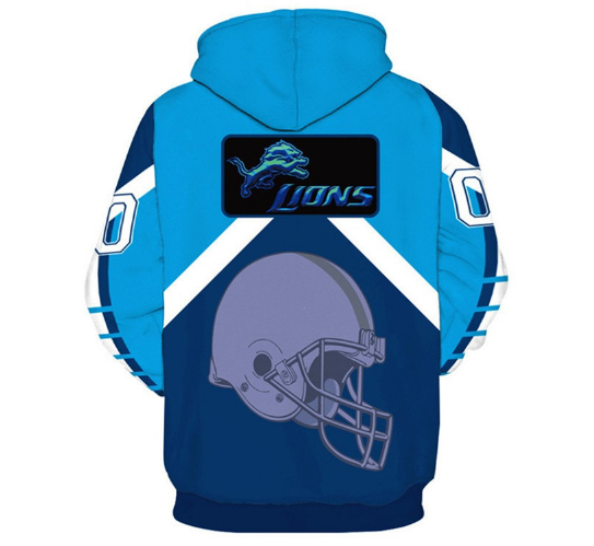 Detroit Lions 3D Pullover Hoodie - Image 2