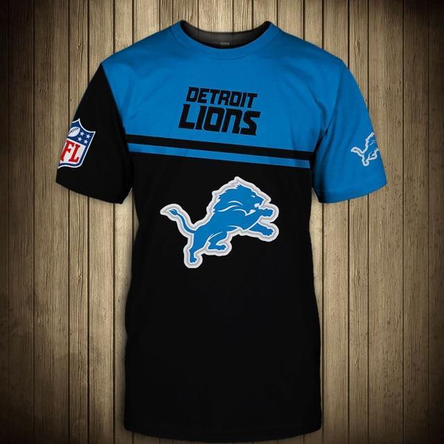 Detroit Lions Difference Colors In Two Hands 3D T-Shirt