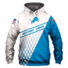 Detroit Lions Top Logo 3D Pullover Hoodie
