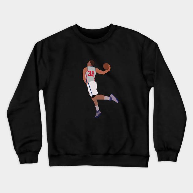 Detroit Pistons Pullover Crewneck Sweatshirt V8