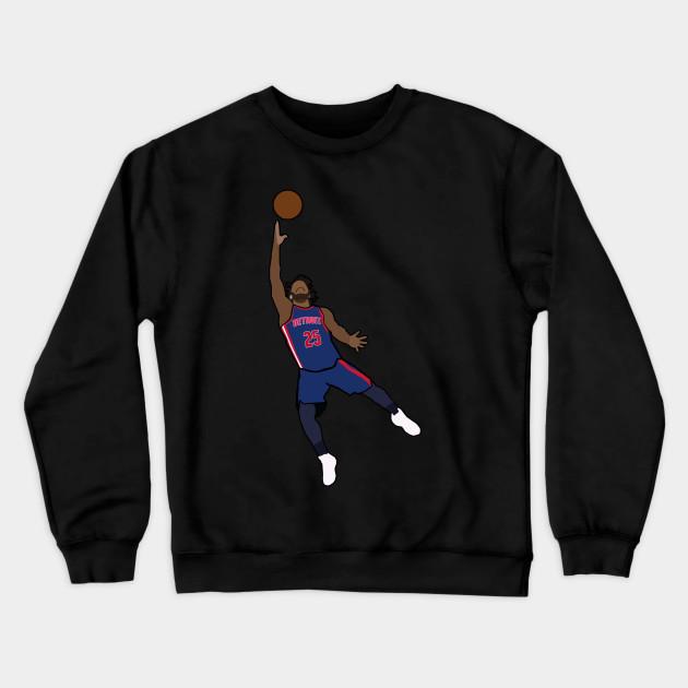 Detroit Pistons Pullover Crewneck Sweatshirt V9