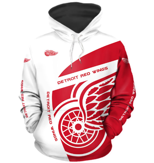 Detroit Red Wings Symbol 3D Printed Pullover Hoodie