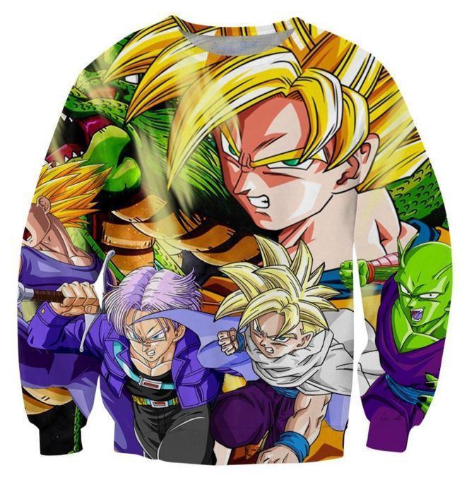 Dragon Ball Z 3D Crewneck Sweatshirt V1