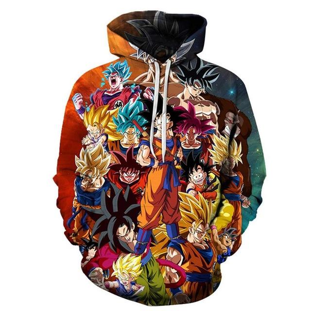 Dragon Ball Z 3D Pullover Hoodie V8