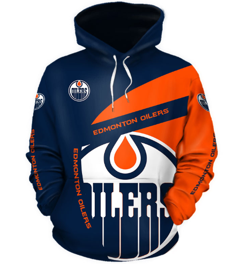 Edmonton Oilers Symbol 3D Printed Pullover Hoodie