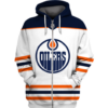Edmonton Oilers Symbol 3D Zipper Hoodie Jacket