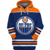 Edmonton Oilers Symbol Blue 3D Pullover Hoodie