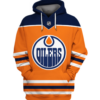 Edmonton Oilers Symbol Orange 3D Pullover Hoodie
