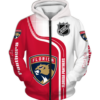Florida Panthers Half Color 3D Printed Zipper Hoodie Jacket