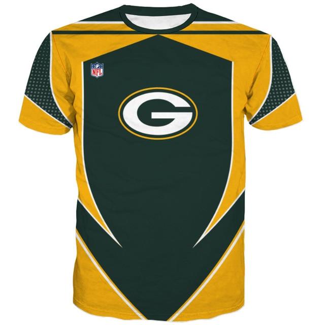 Green Bay Packers Logo 3D Printed T-Shirt
