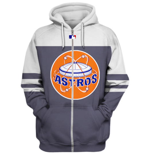 Houston Astros Logo 3D Printed Zipper Hoodie Jacket