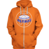 Houston Astros Orange Logo 3D Printed Zipper Hoodie Jacket