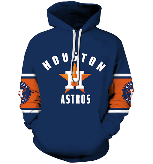 Houston Astros Symbol 3D Printed Pullover Hoodie