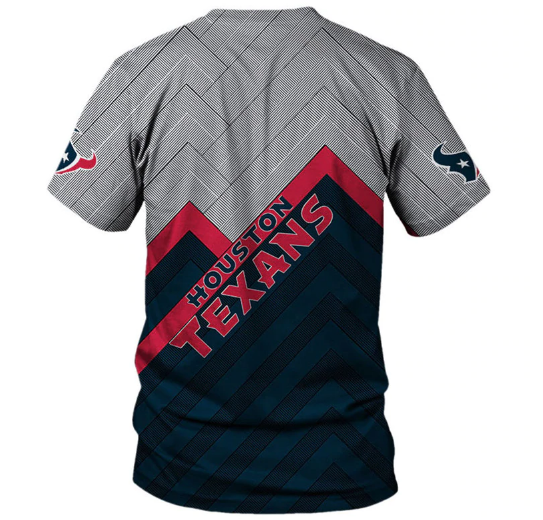 Houston Texans Logo In Chest 3D Printed T-Shirt - Image 2