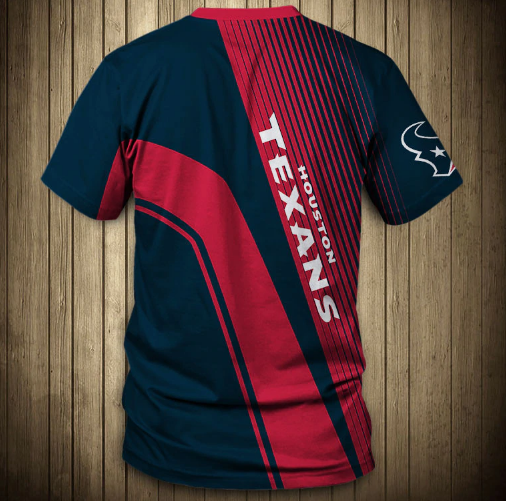 Houston Texans Stripe 3D T-Shirt - Image 2