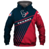 Houston Texans Top Logo 3D Pullover Hoodie