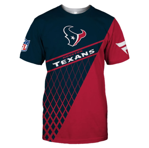 Houston Texans Top Logo 3D T-Shirt