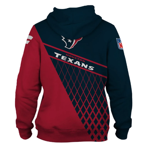 Houston Texans Top Logo 3D Zipper Hoodie Jacket - Image 2