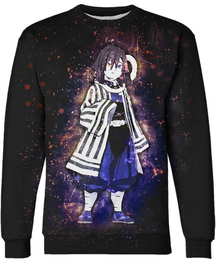Iguro Obanai - Demon Slayer - Kimetsu No Yaiba 3D Crewneck Sweatshirt V1