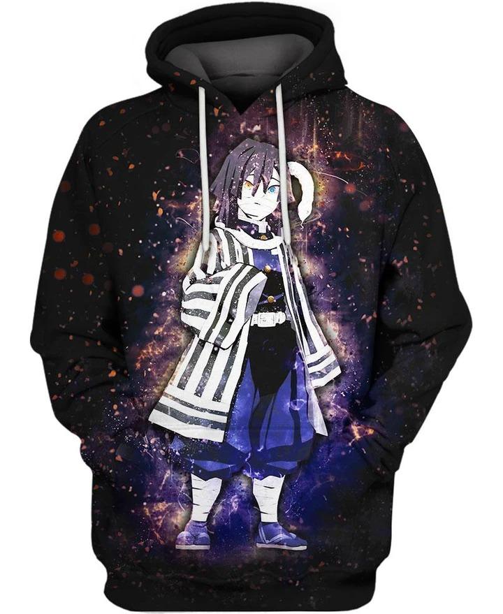 Iguro Obanai - Demon Slayer - Kimetsu No Yaiba 3D Pullover Hoodie V1