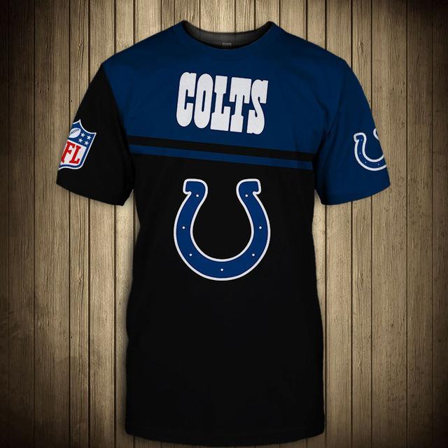 Indianapolis Colts Difference Colors In Two Hands 3D T-Shirt