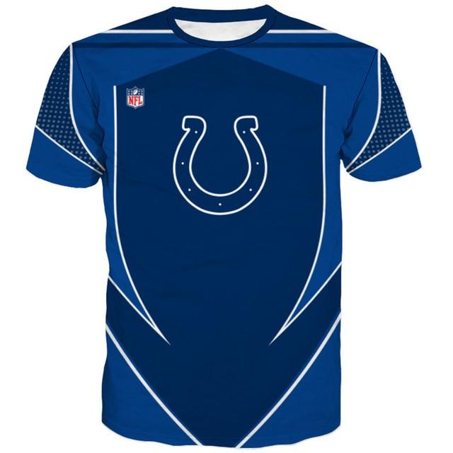 Indianapolis Colts Logo 3D Printed T-Shirt