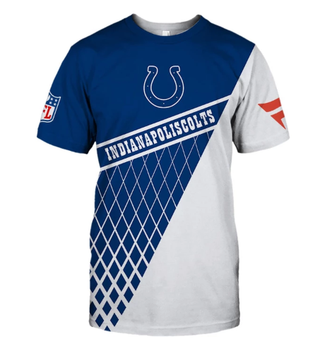 Indianapolis Colts Top Logo 3D T-Shirt