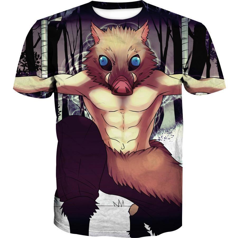 Inosuke Hashibira - Demon Slayer - Kimetsu No Yaiba 3D T-Shirt V2