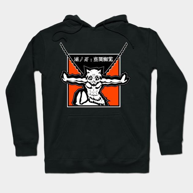 Inosuke Hashibira - Demon Slayer - Kimetsu No Yaiba Pullover Hoodie Sweatshirt V10