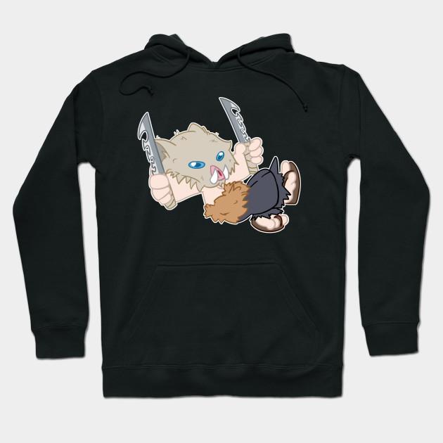 Inosuke Hashibira - Demon Slayer - Kimetsu No Yaiba Pullover Hoodie Sweatshirt V13