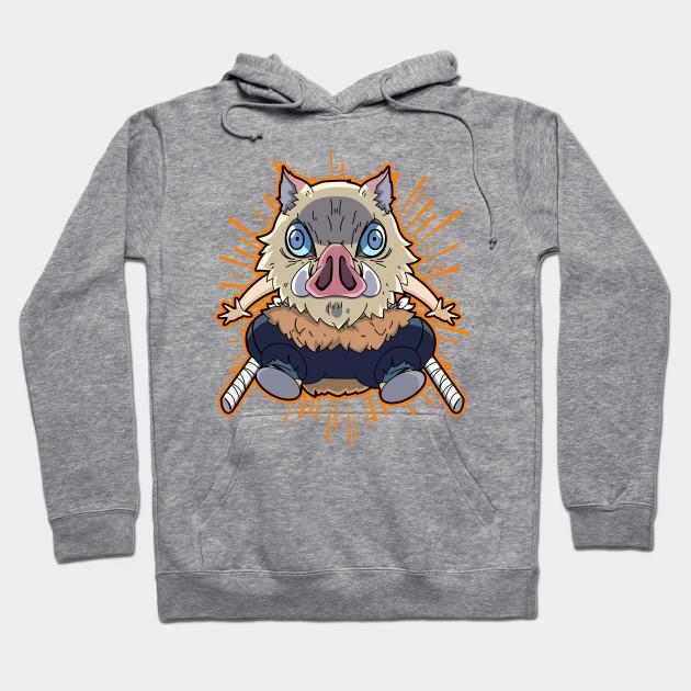 Inosuke Hashibira - Demon Slayer - Kimetsu No Yaiba Pullover Hoodie Sweatshirt V15
