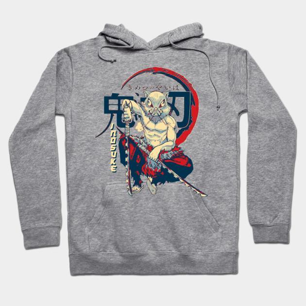 Inosuke Hashibira - Demon Slayer - Kimetsu No Yaiba Pullover Hoodie Sweatshirt V16